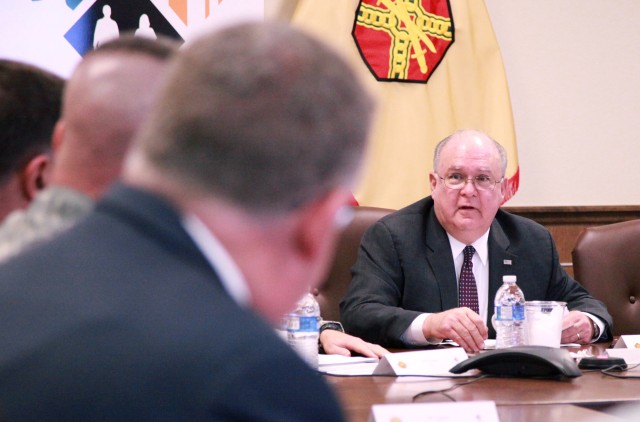 Under Secretary of the Army Joseph Westphal visits Installation Management Command