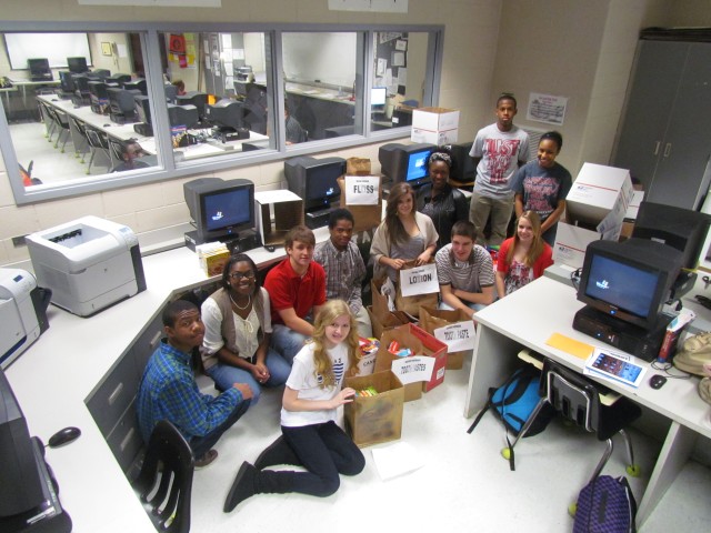 Sparkman High students send care packages