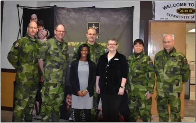 Swedish Delegation visits Yongsan Army Community Service