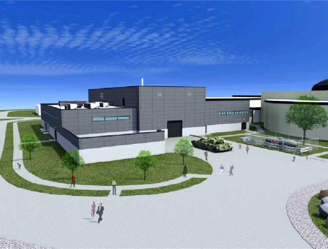 Artist's drawing of the new TARDEC lab facility