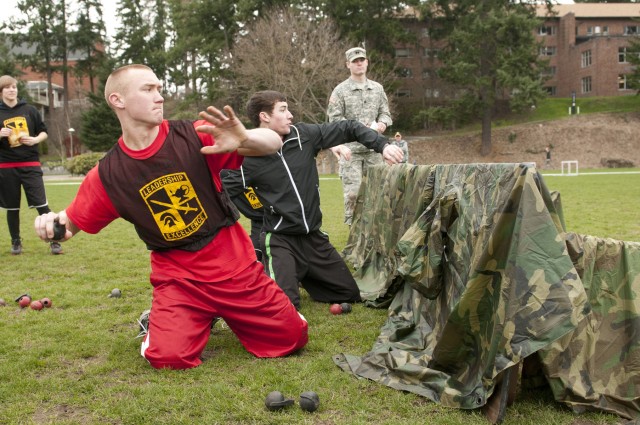 JROTC students exercise for excellence