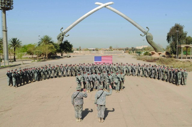 5-73rd Soldiers re-enlist in Baghdad