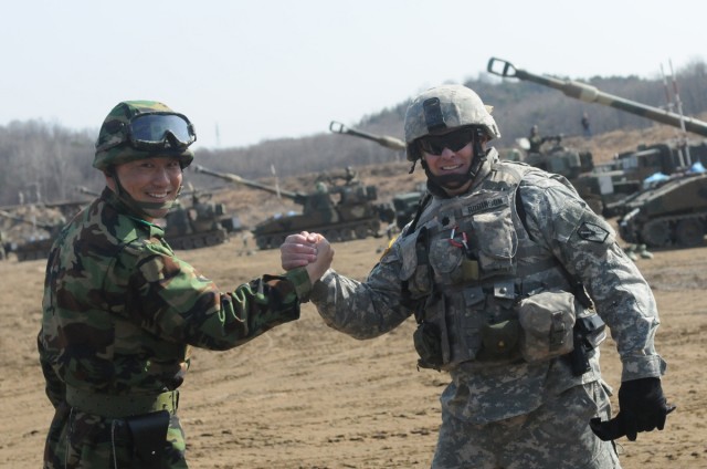 National Guard, ROK Army conduct artillery exercise in South Korea