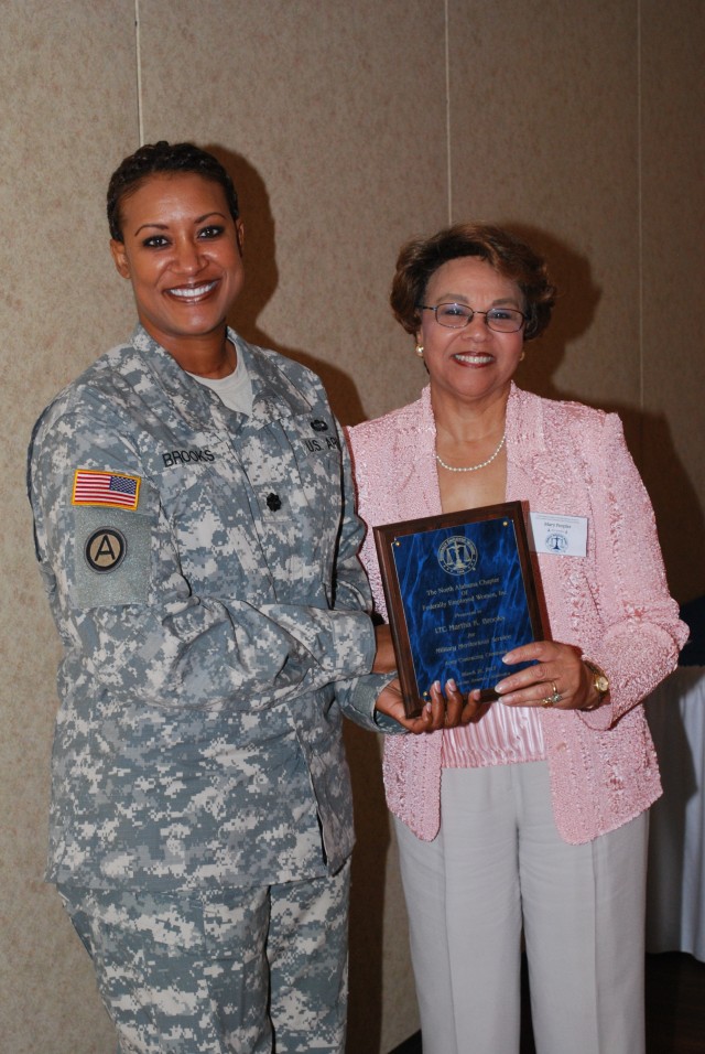 Women's group recognizes ECC Soldier for meritorious service