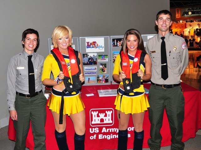 Predators Cheerleaders promote water safety