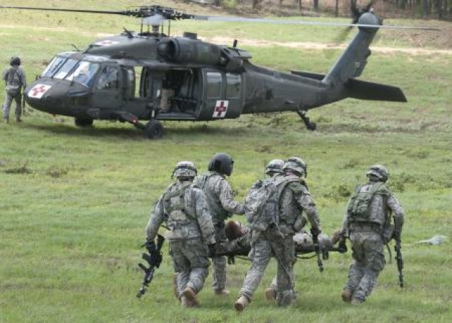 Deploying soldiers train for multi-faceted missions