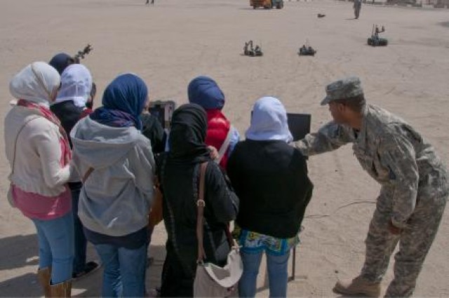 Kuwait students visit Camp Arifjan