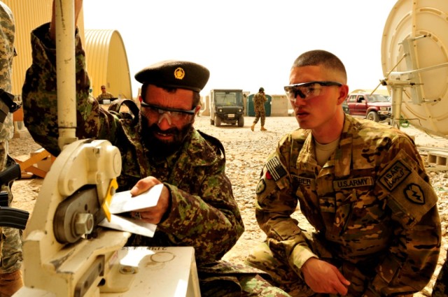 Afghan Air Force, U.S. Army CAB brush up on sheet metal repair