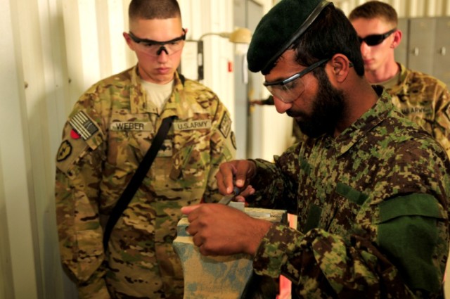 Afghan Air Force, U.S. Army CAB brush up on sheet metal repair