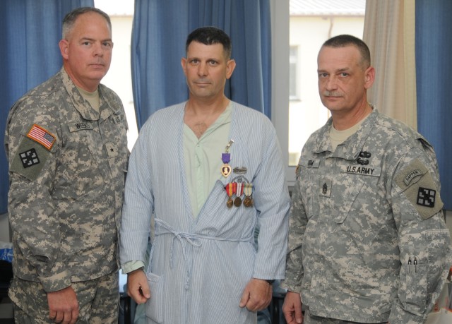 Gilmore receives Purple Heart