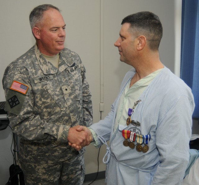 Gilmore receives Purple Heart