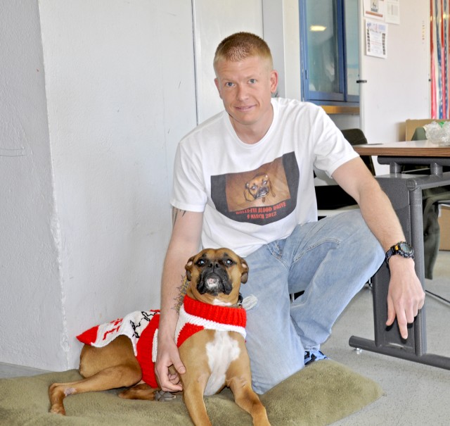Soldier's canine pal inspires blood drive