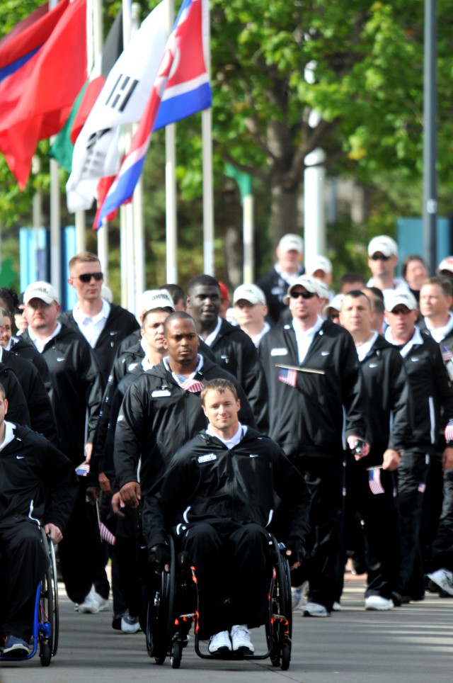 US Army Warrior Games Team Opening Ceremonies