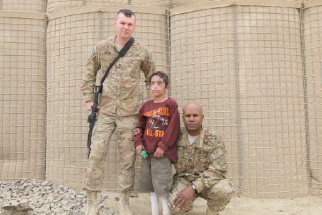 U.S. Soldiers save boy