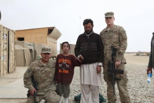 U.S. Soldiers save boy