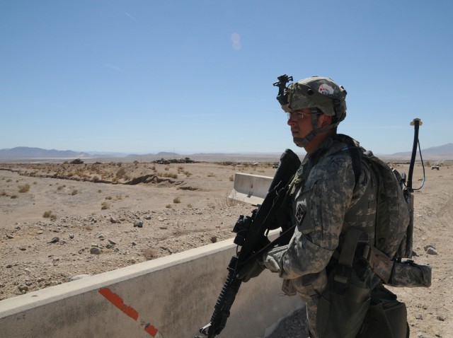 449th Engineer Company train at NTC in preparation for deployment ...