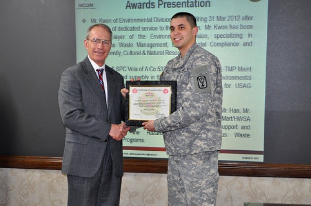 Environmental superstars honored by USAG Yongsan Directorate of Public Works