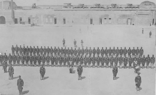 Soldiers of the 48th New York Volunteer Infantry on Parade