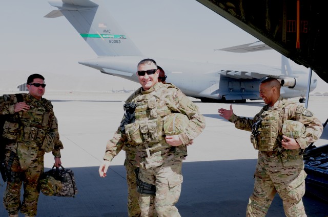 SMA Chandler speaks to troops in Afghanistan