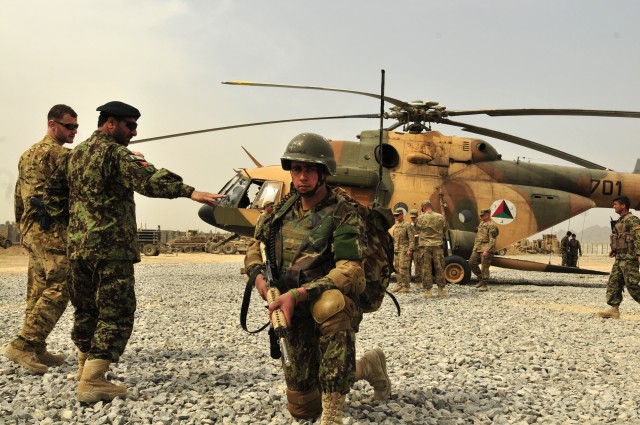 Kandahar Air Wing Air Assaults Afghan Soldiers, Police Officers