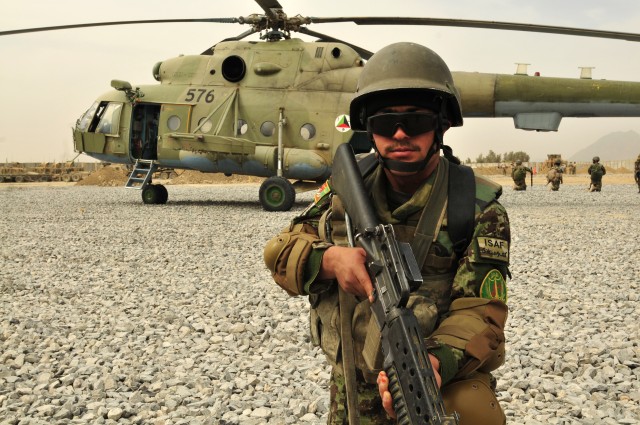 Kandahar Air Wing Air Assaults Afghan Soldiers, Police Officers