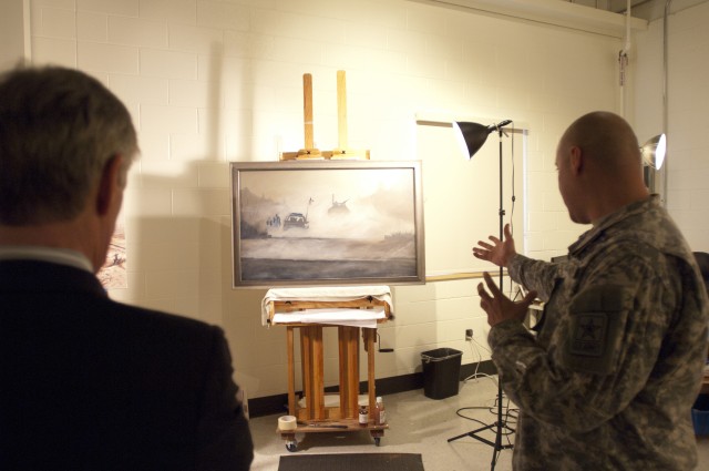 Secretary of the Army John McHugh visits Center of Military History Museum Support Facility 