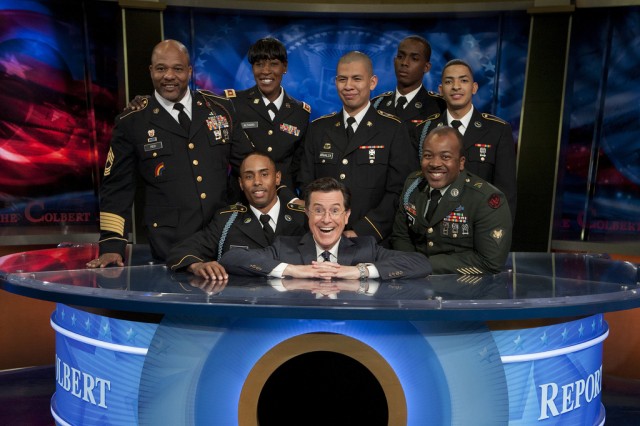 Colbert Report Salutes NY Troops, Families