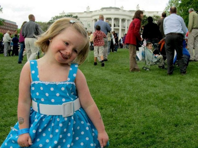 Thousands enjoy a roll on the White House lawn