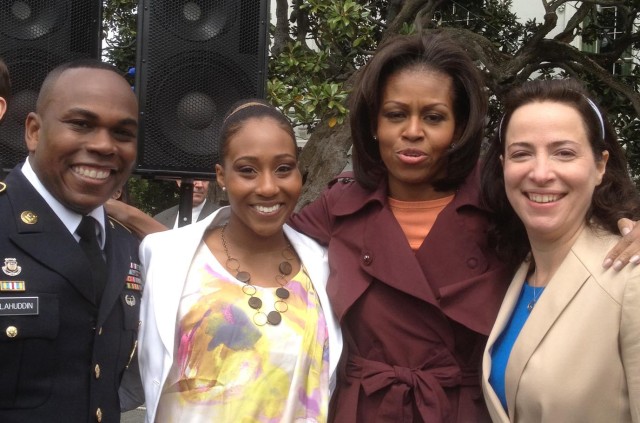 Fort Bragg Soldier, student visit White House