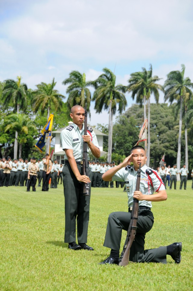 Rifle Drill at 30th Hawaii Governor's JROTC Ceremony