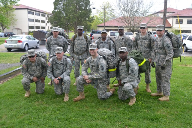 WTB Soldiers march to Children's Hospital