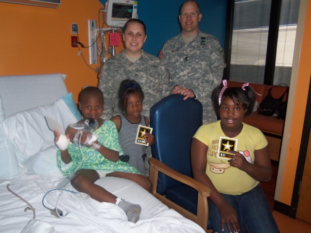 WTB Soldiers march to Children's Hospital