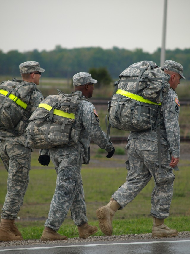 WTB Soldiers march to Children's Hospital