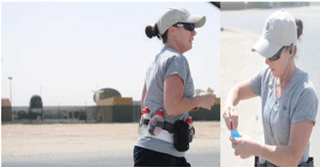 Steel Runner - Sgt. 1st Class Rita Rice runs 100 miles in honor of fallen comrades from North Carolina.