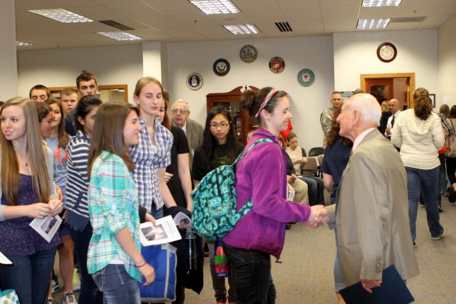 Students attend to hear Fayerman's message