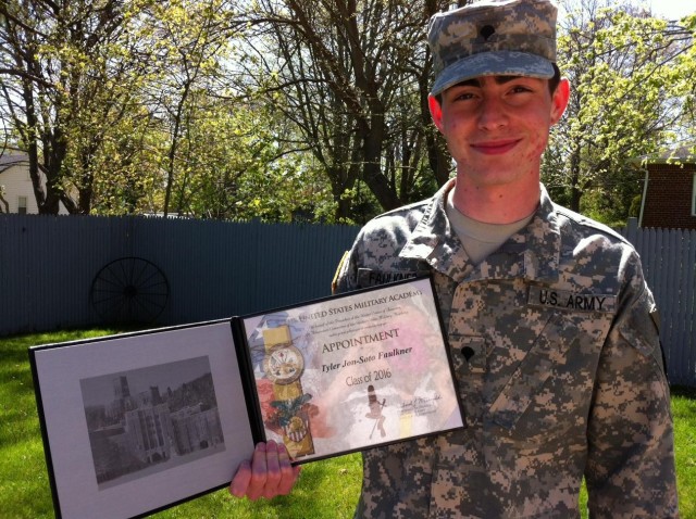New York Army National Guardsmen reports to West Point for Class of 2016