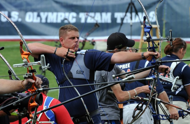 Sgt. Lukow competes