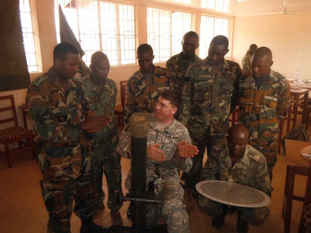 U.S. Soldiers 'train the trainer' in Africa