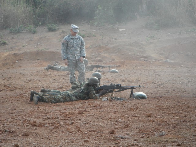 U.S. Soldiers 'train the trainer' in Africa