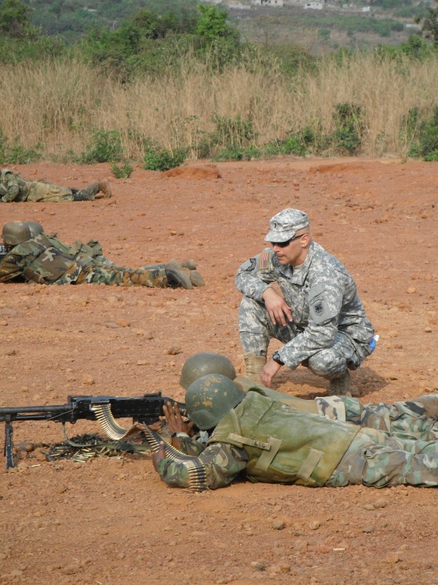 U.S. Soldiers 'train the trainer' in Africa