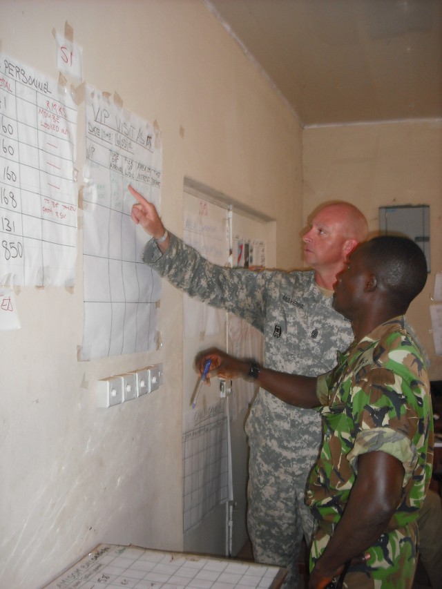 U.S. Soldiers 'train the trainer' in Africa