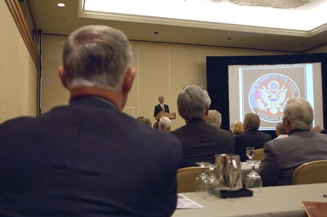 Army Secretary speaks at the annual 2012 Civilian Aides to the Secretary of the Army conference 
