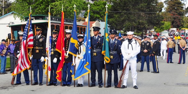 DLIFLC Service Members take lead in Pacific Grove parade