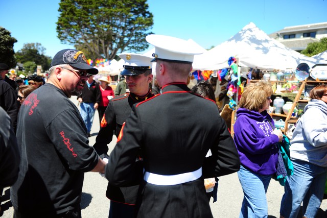 DLIFLC Service Members take lead in Pacific Grove parade