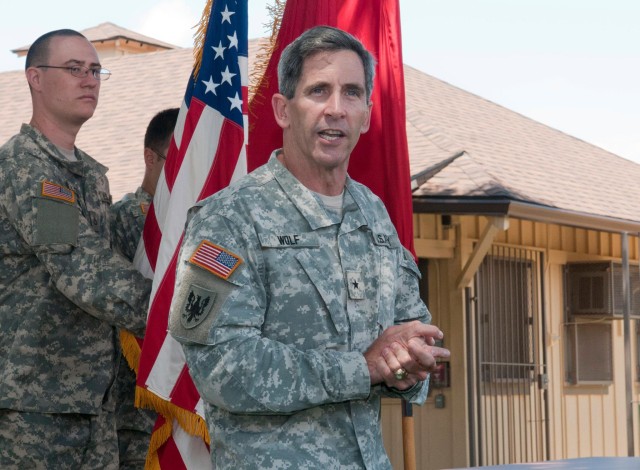 Brig. Gen. William T. Wolf Visits the 94TH AAMDC