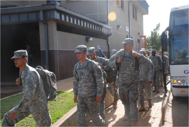 Arrival at Battalion HQ