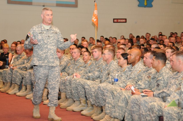 SMA Chandler addresses Fort Carson Soldiers