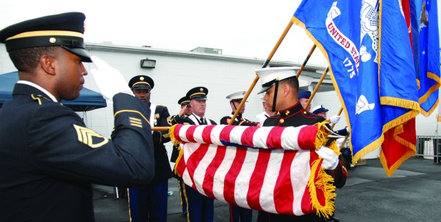 Unfurling the flag