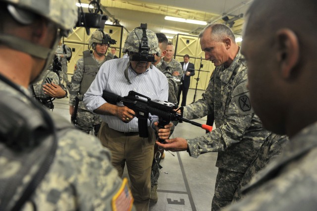 Panetta addresses troops on Fort Benning, Ga.