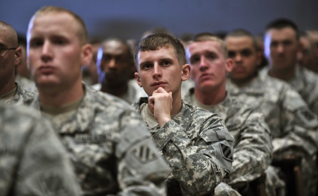 Panetta addresses troops on Fort Benning, Ga.